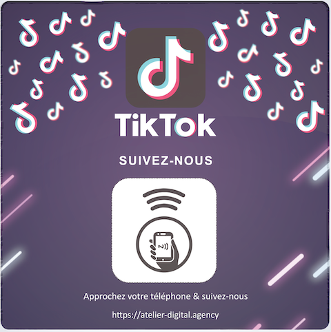 Plaque NFC Connectées – Google Avis, Instagram, TikTok & Snapchat